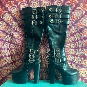 Dolls Kill x Lamoda Platform Buckle Boots